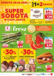 Gazetka promocyjna Kaufland - Gazetka tygodnia - Gazetka - ważna od 24.06 do 24.06.2026 - strona 22 - produkty: Piec, Warzywa, Gra, Madej Wróbel, Stek, Mlekovita, Laur, Pieczywo, Owoce, Arbuz, Waga, Masło, Kiełbasa, Mięso wieprzowe, Mięso, Mleko