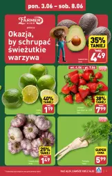 Gazetka promocyjna Aldi - Farmer ALDIK poleca świeże owoce i warzywa - Gazetka - ważna od 08.06 do 08.06.2024 - strona 5 - produkty: Warzywa, Pietruszka, Truskawki, Czosnek, Limonka