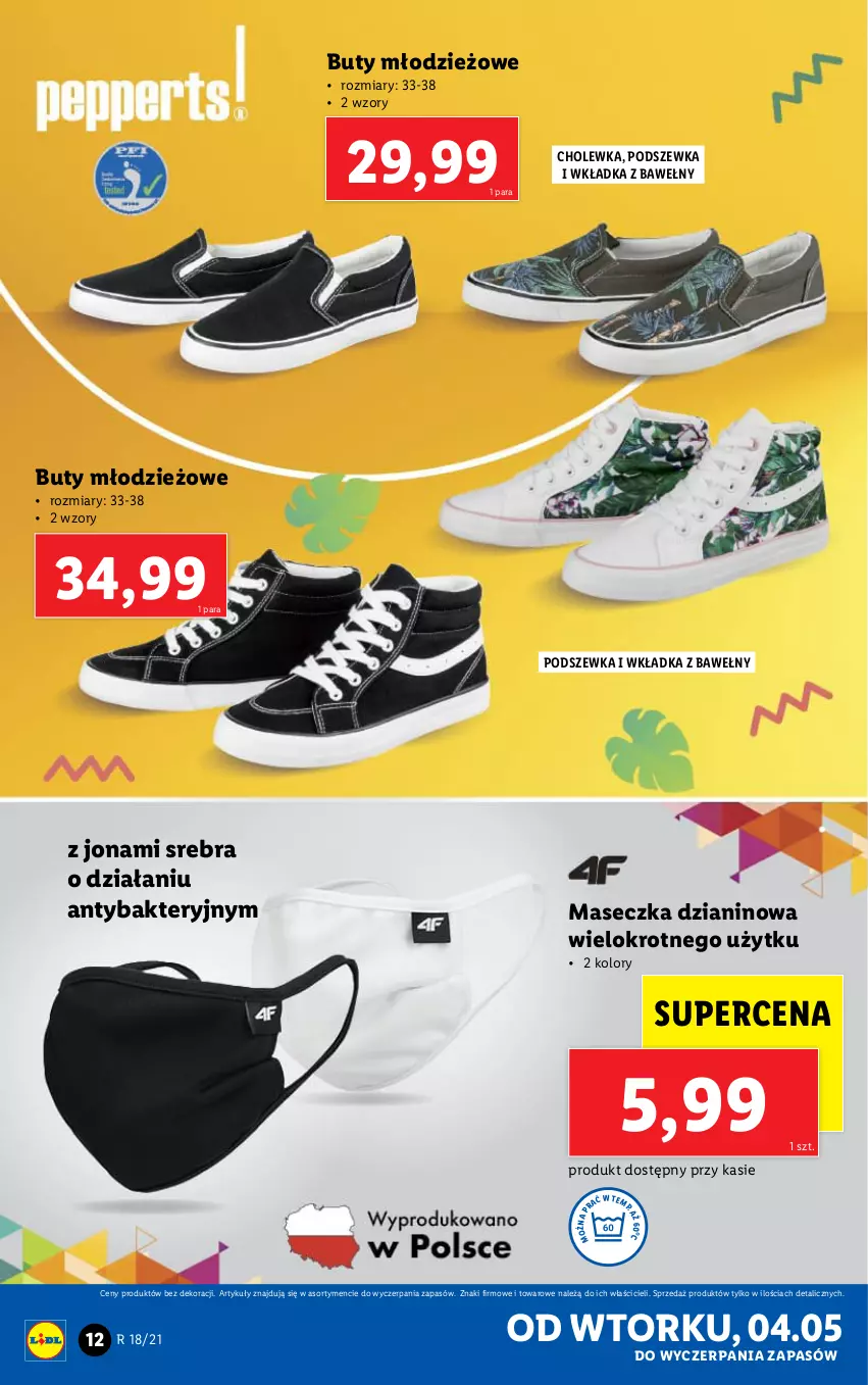 Gazetka promocyjna Lidl - GAZETKA - ważna 04.05 do 08.05.2021 - strona 12 - produkty: Buty