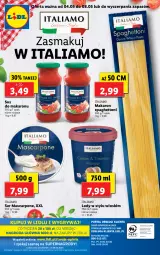 Gazetka promocyjna Lidl - GAZETKA - Gazetka - ważna od 08.05 do 08.05.2021 - strona 45 - produkty: Makaron, Sos, Ser, Gry, Mascarpone, Lody, Mola, Sos do makaronu