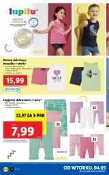 Gazetka promocyjna Lidl - GAZETKA - Gazetka - ważna od 08.05 do 08.05.2021 - strona 8 - produkty: Gin, Szorty, Kosz, Koszulka, Legginsy, Dzieci