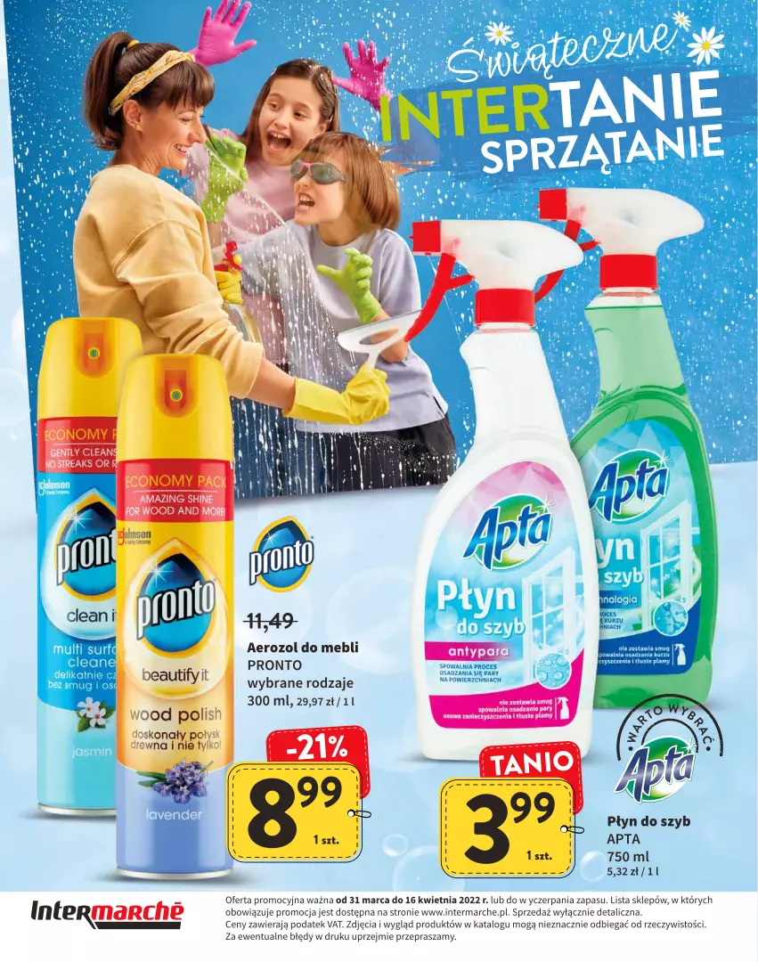 Gazetka promocyjna Intermarche - Wielkanoc - ważna 31.03 do 16.04.2022 - strona 24 - produkty: Płyn do szyb, Pronto