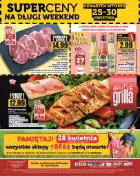 Gazetka promocyjna Topaz - Gazetka - Gazetka - ważna od 30.04 do 30.04.2024 - strona 28 - produkty: Kurczak, Top, Somersby, Karkówka wieprzowa, Carlsberg, Waga, Napój, Olej