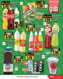 Gazetka promocyjna Topaz - Gazetka - Gazetka - ważna od 30.04 do 30.04.2024 - strona 7 - produkty: Top, Gin, Napój energetyczny, Coca-Cola, Tiger, Oranżada, Schweppes, Hellena, Tymbark, Fanta, Napój niegazowany, Sprite, Napój, Hortex, Fa