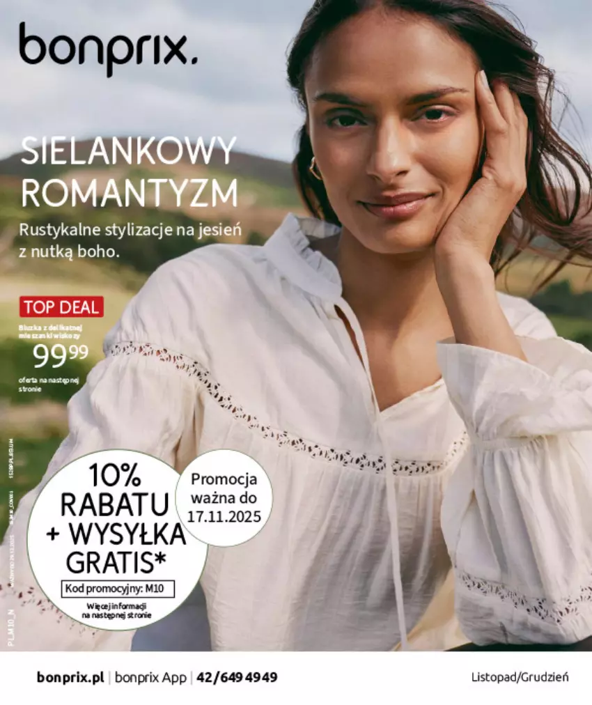 Gazetka promocyjna Bonprix - SIELANKOWY ROMANTYZM - ważna 18.11 do 29.12.2025 - strona 1 - produkty: Gra, Top, Tran