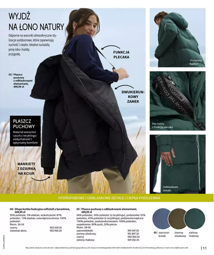 Gazetka promocyjna Bonprix - SIELANKOWY ROMANTYZM - ważna 18.11 do 29.12.2025 - strona 13 - produkty: Fa, Gra, Piec, Płaszcz, Plecak, Por