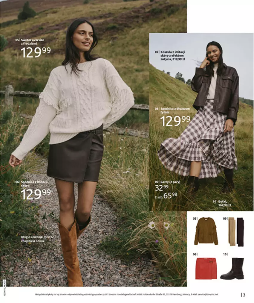 Gazetka promocyjna Bonprix - SIELANKOWY ROMANTYZM - ważna 18.11 do 29.12.2025 - strona 5 - produkty: Fa