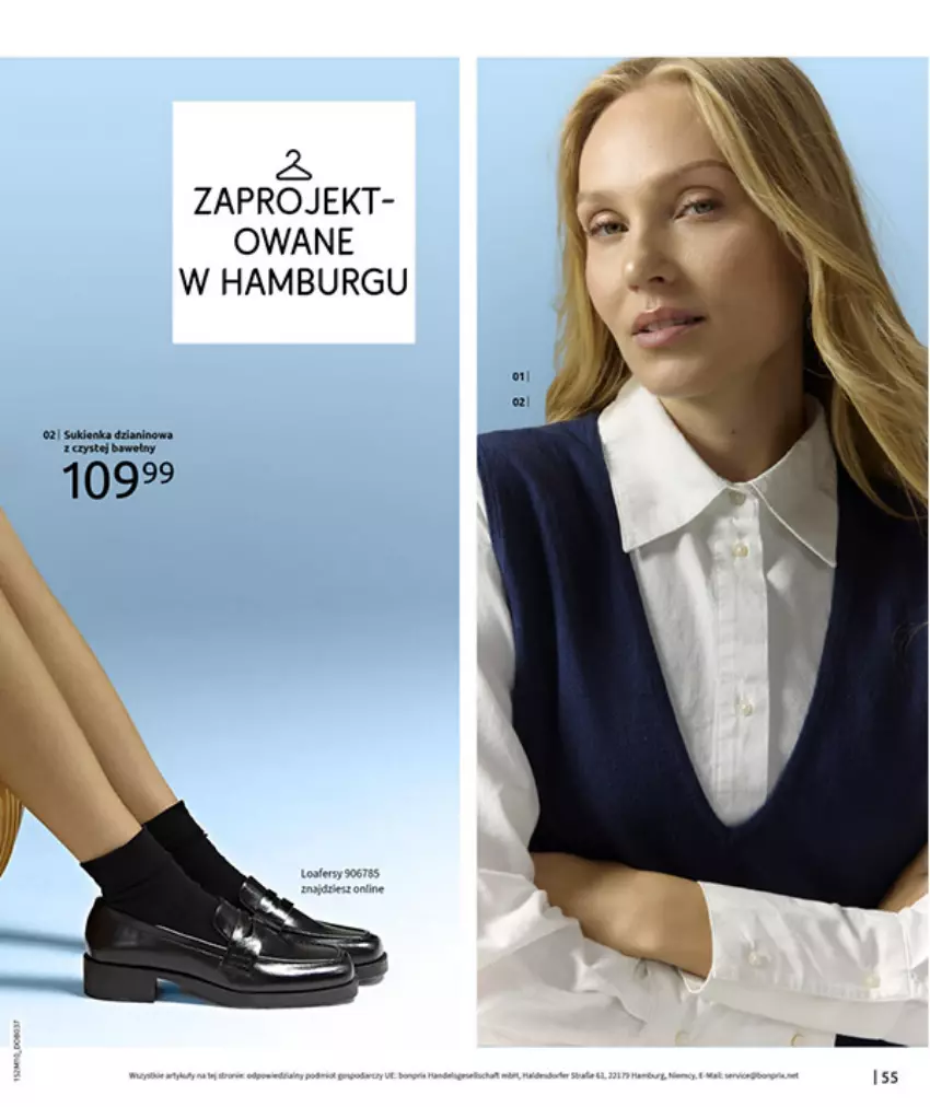 Gazetka promocyjna Bonprix - SIELANKOWY ROMANTYZM - ważna 18.11 do 29.12.2025 - strona 57 - produkty: Sukienka