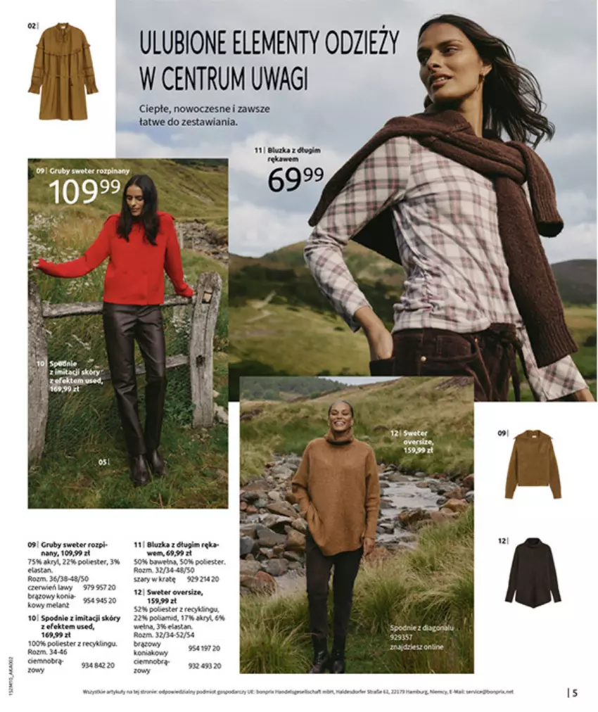 Gazetka promocyjna Bonprix - SIELANKOWY ROMANTYZM - ważna 18.11 do 29.12.2025 - strona 7 - produkty: Gra, LG, Rum, Sos, Sweter, Tera, Wagi