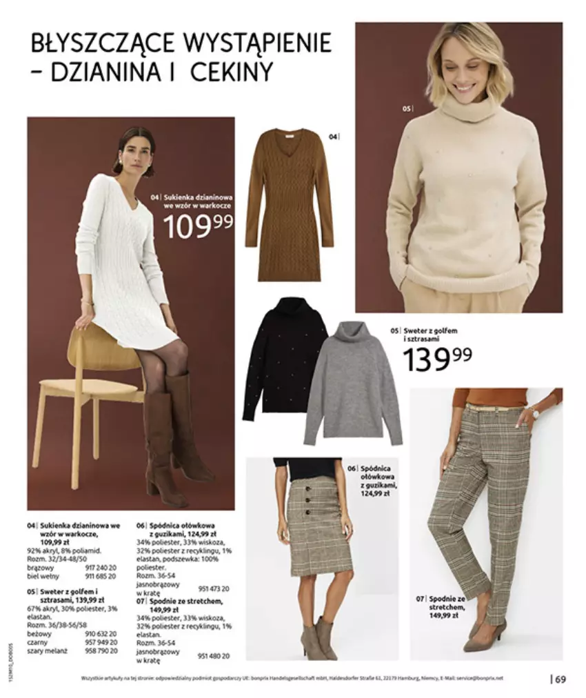 Gazetka promocyjna Bonprix - SIELANKOWY ROMANTYZM - ważna 18.11 do 29.12.2025 - strona 71 - produkty: Gra, Sweter