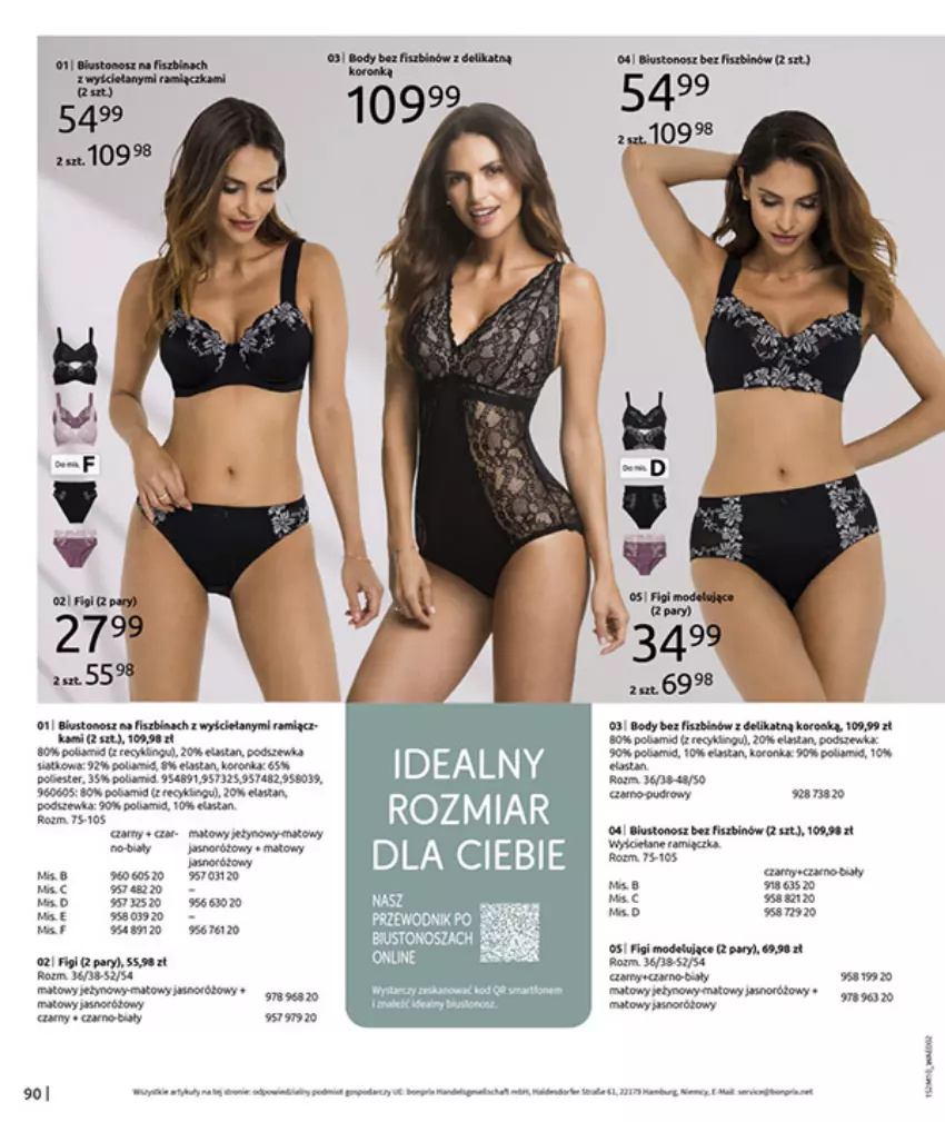 Gazetka promocyjna Bonprix - SIELANKOWY ROMANTYZM - ważna 18.11 do 29.12.2025 - strona 92 - produkty: AEG, Anew, Ba!, Body, Fa, Figi, Gra, Koc, Płyta