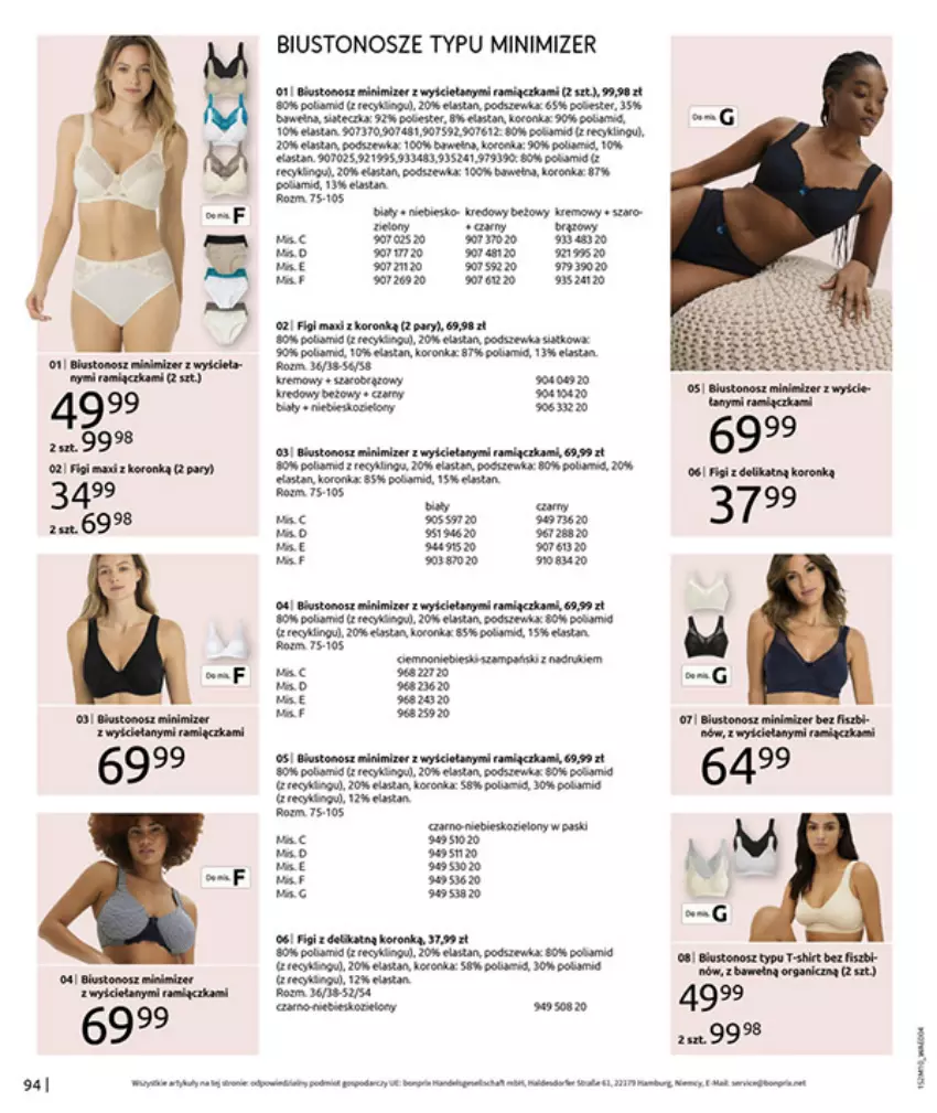 Gazetka promocyjna Bonprix - SIELANKOWY ROMANTYZM - ważna 18.11 do 29.12.2025 - strona 96 - produkty: Beko, Biustonosz, Brit, Brita, Figi, Płyta, Sos, T-shirt, Wełna