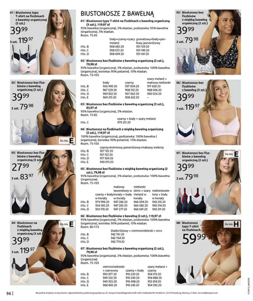 Gazetka promocyjna Bonprix - SIELANKOWY ROMANTYZM - ważna 18.11 do 29.12.2025 - strona 98 - produkty: AEG, Biustonosz, Fa, Gin, Gra, Granat, LG, Płyta, T-shirt, Wełna