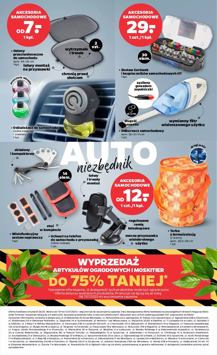 Gazetka promocyjna Netto - Od Poniedziałku Przemysłowa - ważna 07.07 do 12.07.2025 - strona 3 - produkty: Fa, Gra, Gry, Karp, Kujawski, Odkurzacz, Piec, Podlaski, Silan, Sok, Stock, Telefon, Teleskop, Top, Torba, Wino, Zestaw żarówek