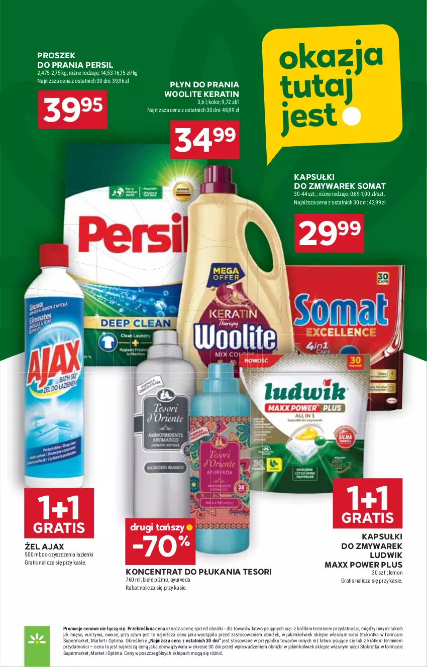 Gazetka promocyjna Stokrotka - Supermarket - ważna 16.04 do 22.04.2026 - strona 45 - produkty: Ajax, Gra, HP, Ludwik, Persil, Płyn do prania, Proszek do prania, Somat, Woolite