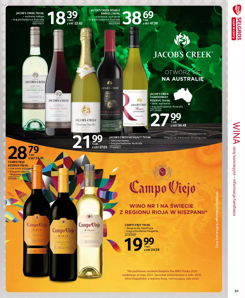 Gazetka promocyjna Selgros - Extra Oferta - ważna 01.10 do 31.10.2021 - strona 31 - produkty: Chardonnay, Mus, Ser