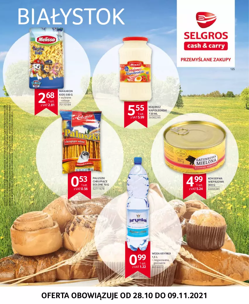 Gazetka promocyjna Selgros - Extra Oferta - ważna 01.10 do 31.10.2021 - strona 42 - produkty: Fa, Majonez, Makaron, Oleo, Ser, Top, Tran, Woda