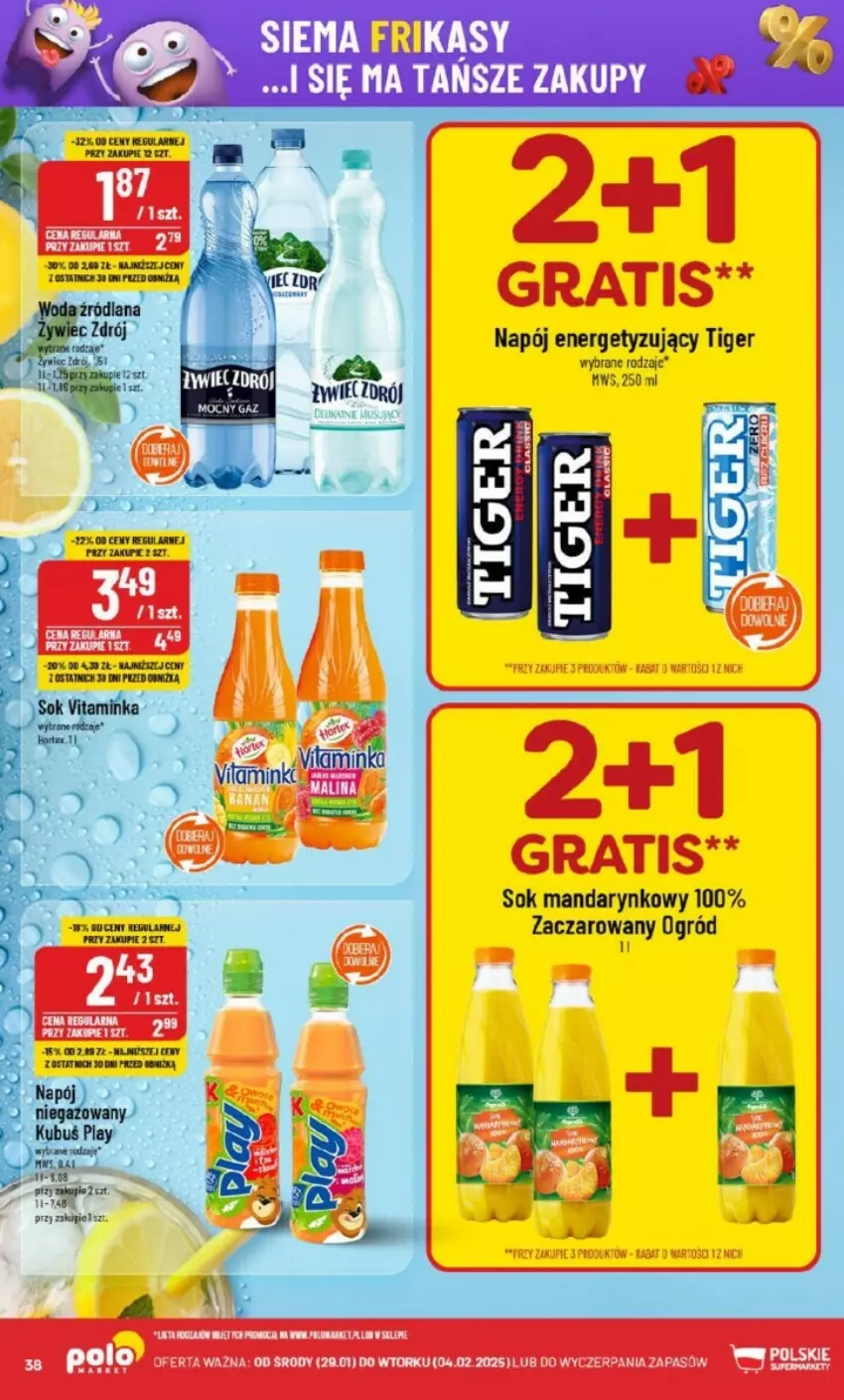 Gazetka promocyjna PoloMarket - ważna 29.01 do 04.02.2025 - strona 32 - produkty: Gra, Inka, Kubuś, LANA, Napój, Ogród, Sok, Tiger