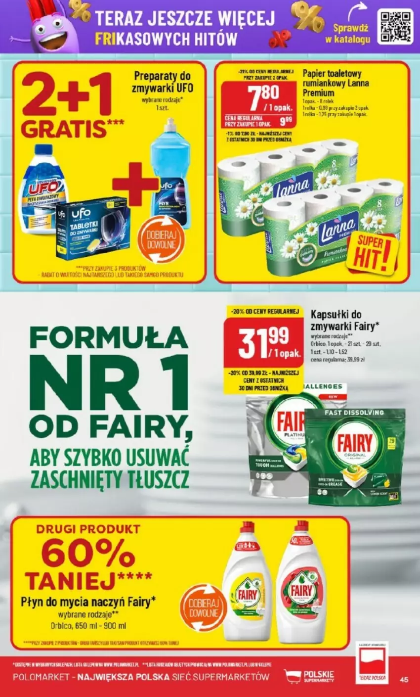 Gazetka promocyjna PoloMarket - ważna 29.01 do 04.02.2025 - strona 40 - produkty: BIC, Do mycia naczyń, Fa, Fairy, Papier, Papier toaletowy, Płyn do mycia, Płyn do mycia naczyń, Rum, Tera, Zmywarki