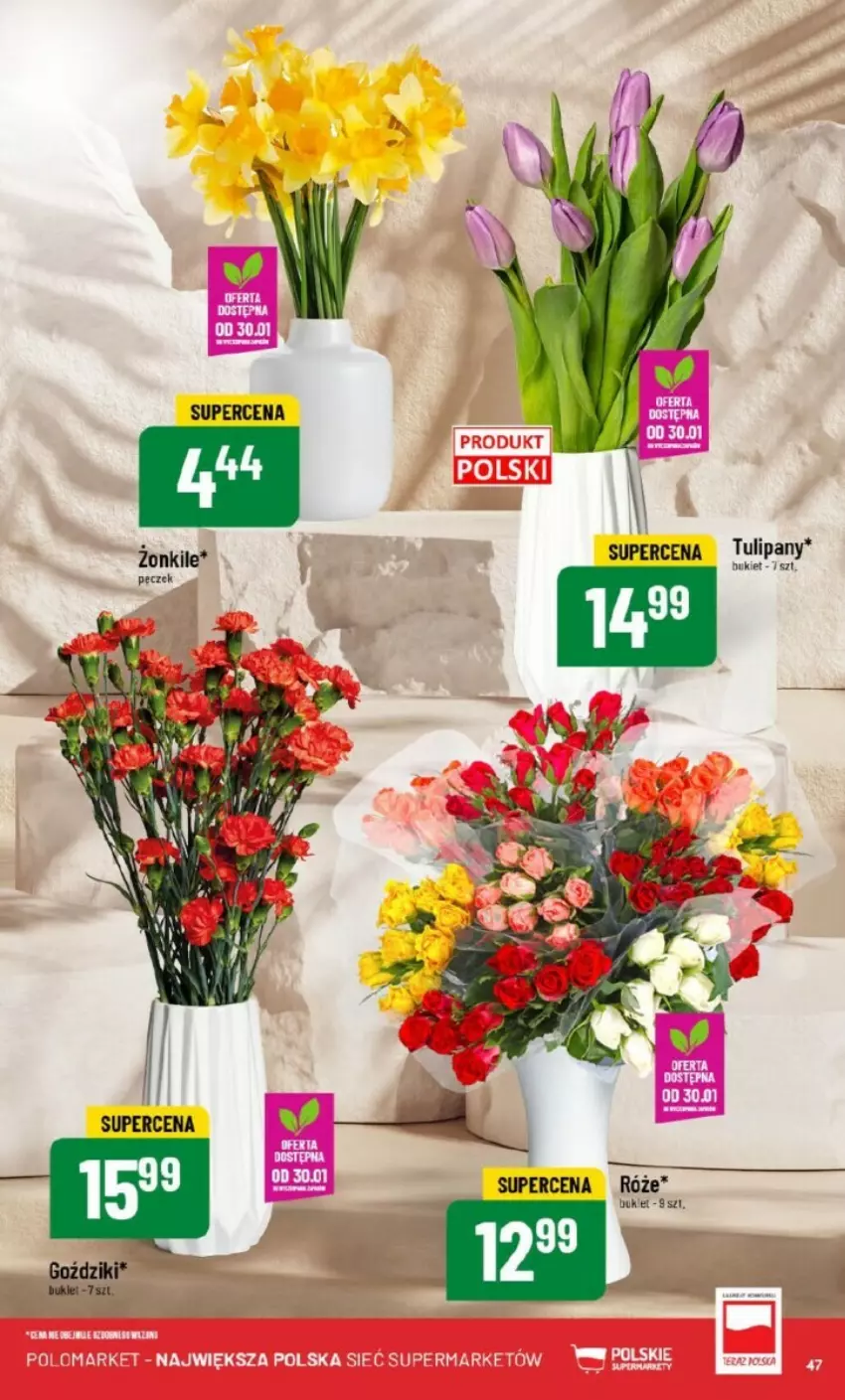 Gazetka promocyjna PoloMarket - ważna 29.01 do 04.02.2025 - strona 42 - produkty: Bukiet, Tulipan