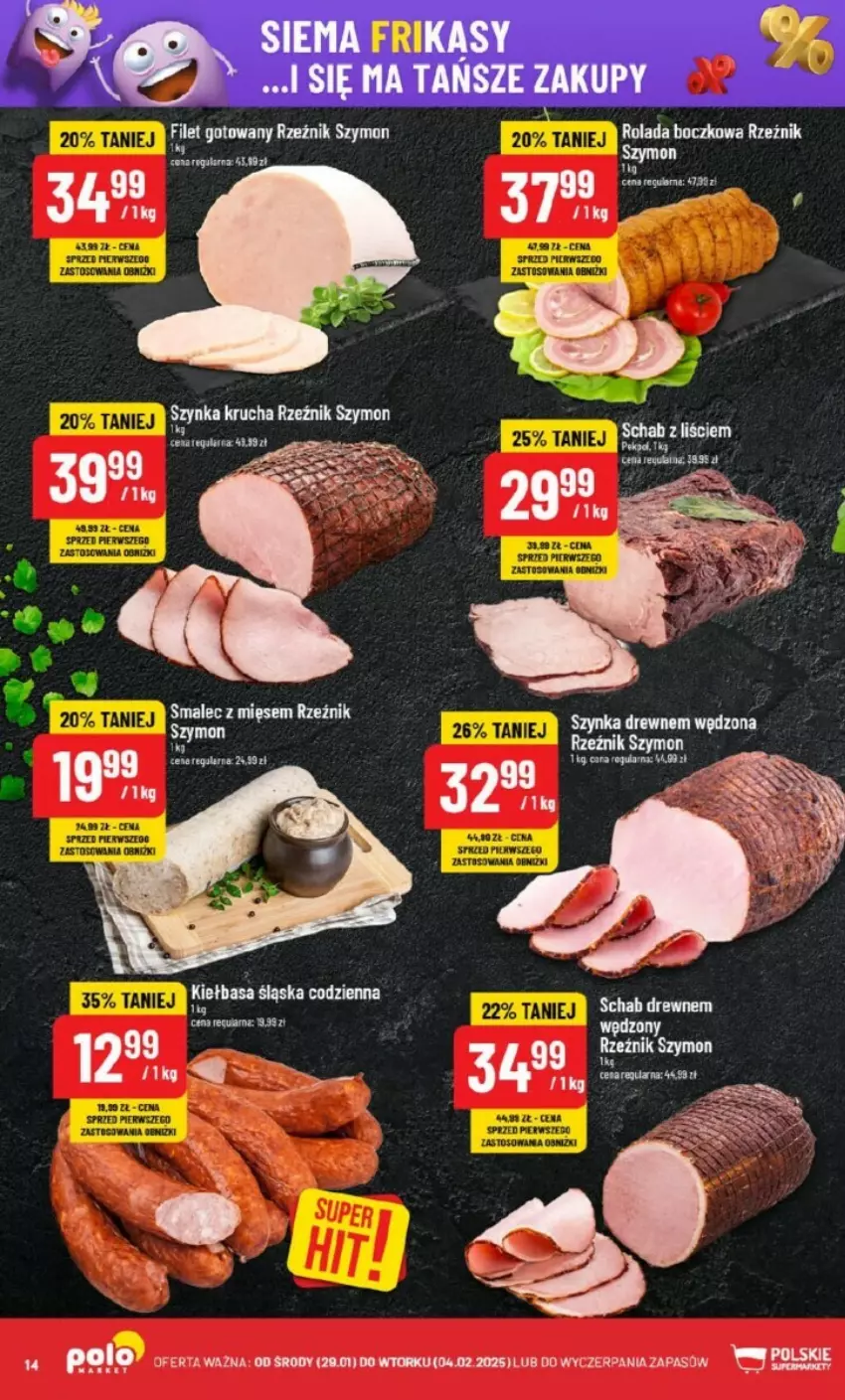 Gazetka promocyjna PoloMarket - ważna 29.01 do 04.02.2025 - strona 6 - produkty: Kiełbasa, Kiełbasa śląska, Rolada, Smalec, Szynka