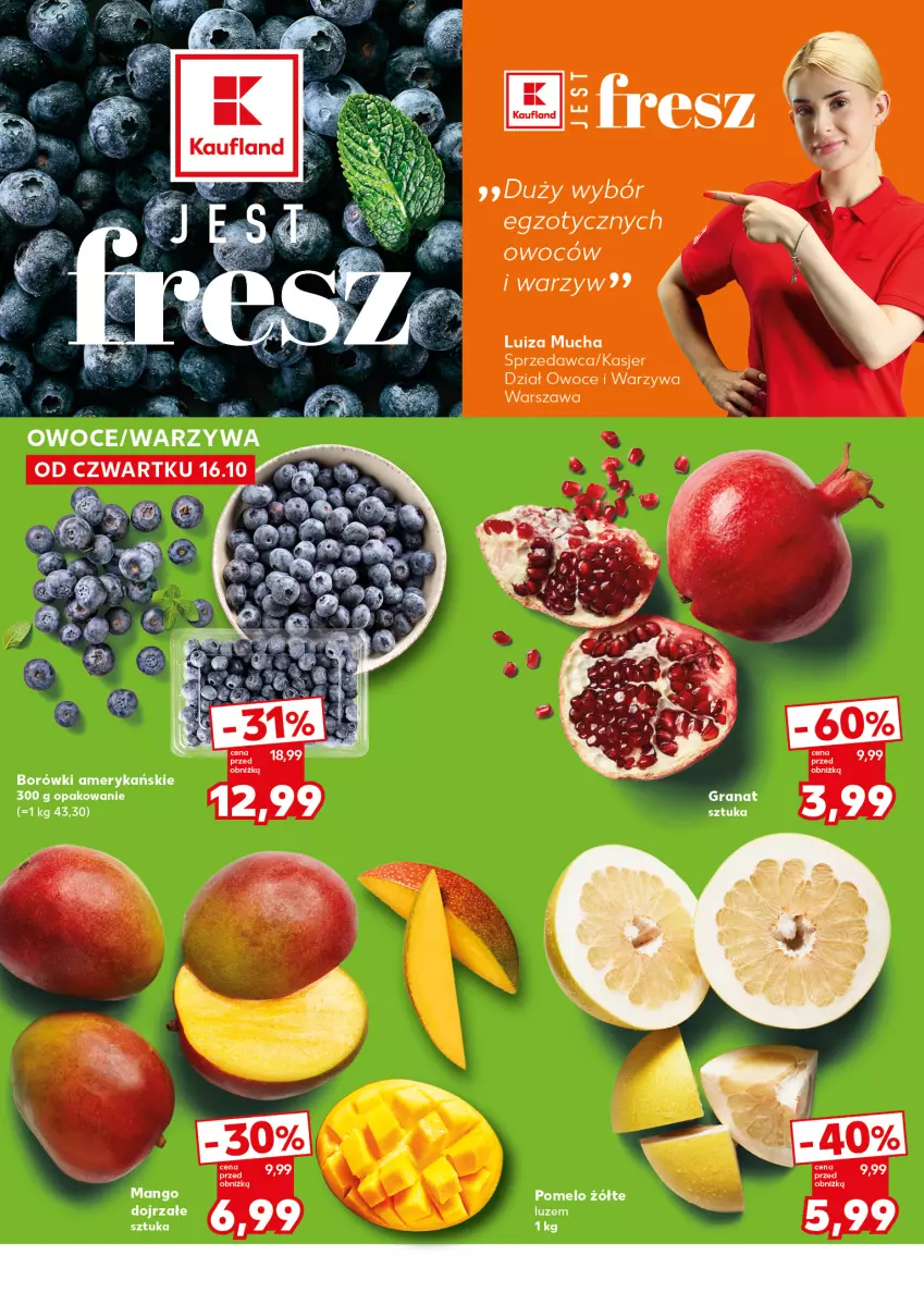 Gazetka promocyjna Kaufland - Mocny Start - ważna 20.10 do 22.10.2025 - strona 14 - produkty: Gra, Granat, LG, Owoce, Pomelo, Warzywa