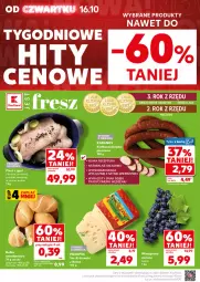 Gazetka promocyjna Kaufland - Mocny Start - Gazetka - ważna od 22.10 do 22.10.2025 - strona 10 - produkty: Piec, Kiełbasa wiejska, Warzywa, Winogrona, Pieczywo, Owoce, Kabanos, Wino, Kiełbasa
