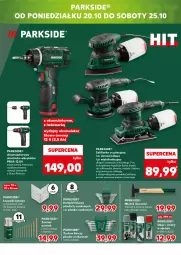 Gazetka promocyjna Kaufland - Mocny Start - Gazetka - ważna od 22.10 do 22.10.2025 - strona 24 - produkty: Parkside, Top, Papier, Cynk, Uchwyty, Tarka, Wkręt, Młotek, Młot, Wkrętarka, Szlifierka, Zestaw kluczy, Olej, Lakier, Akumulator, LG