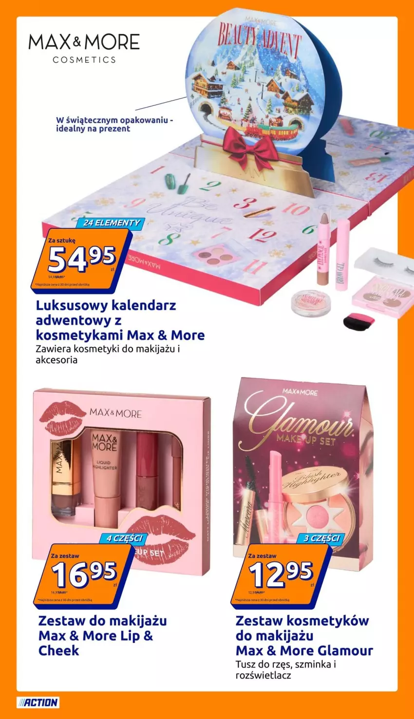 Gazetka promocyjna Action - Gazetka tydzień 43 2026 - ważna 21.10 do 27.10.2026 - strona 23 - produkty: Inka, Kalendarz, Kalendarz adwentowy, Makijaż, Rozświetlacz, Szminka, Tusz