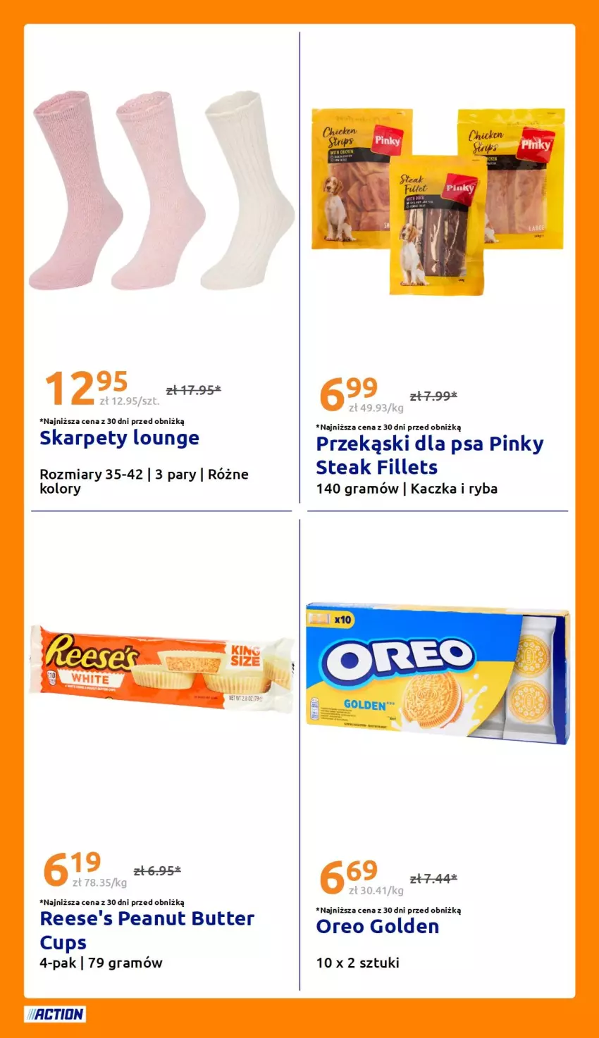 Gazetka promocyjna Action - Gazetka tydzień 43 2026 - ważna 21.10 do 27.10.2026 - strona 21 - produkty: Gra, Kaczka, Karp, Oreo, Przekąski dla psa, Ryba