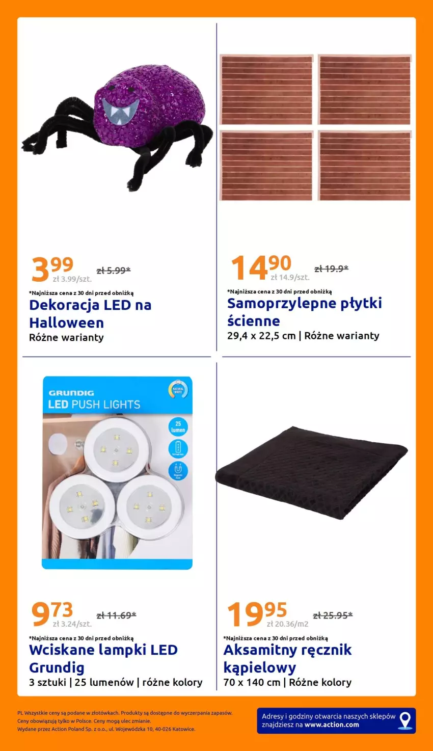 Gazetka promocyjna Action - Gazetka tydzień 43 2026 - ważna 21.10 do 27.10.2026 - strona 34 - produkty: Aksam, Dekoracja LED, Dres, Mop, Ręcznik, Ręcznik kąpielowy