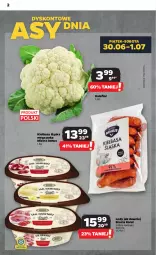 Gazetka promocyjna Netto - Artykuły spożywcze - Gazetka - ważna od 05.07 do 05.07.2023 - strona 2 - produkty: Kalafior, Lody, Kiełbasa, Kiełbasa śląska