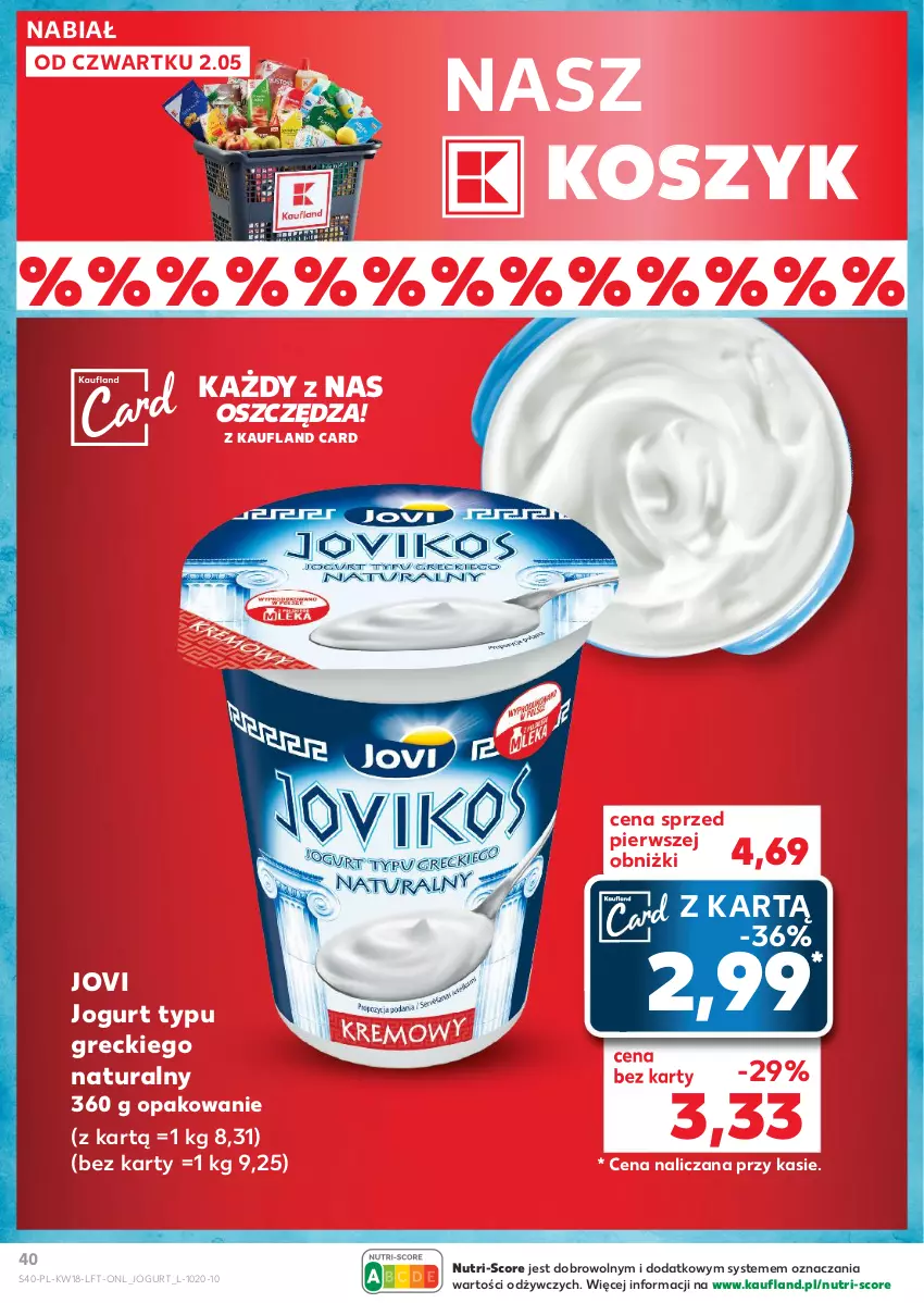 Gazetka promocyjna Kaufland - Gazetka tygodnia - ważna 02.05 do 08.05.2024 - strona 40 - produkty: Jogurt, Kosz