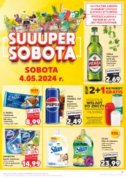 Gazetka promocyjna Kaufland - Gazetka tygodnia - Gazetka - ważna od 08.05 do 08.05.2024 - strona 15 - produkty: Piwa, Piwo, Domestos, Por, Gra, 7up, Mirinda, Perła, Pepsi, Silan, Płyn do płukania, Czekolada, Napój gazowany, Znicz, E. Wedel, Waga, Napój, Olej