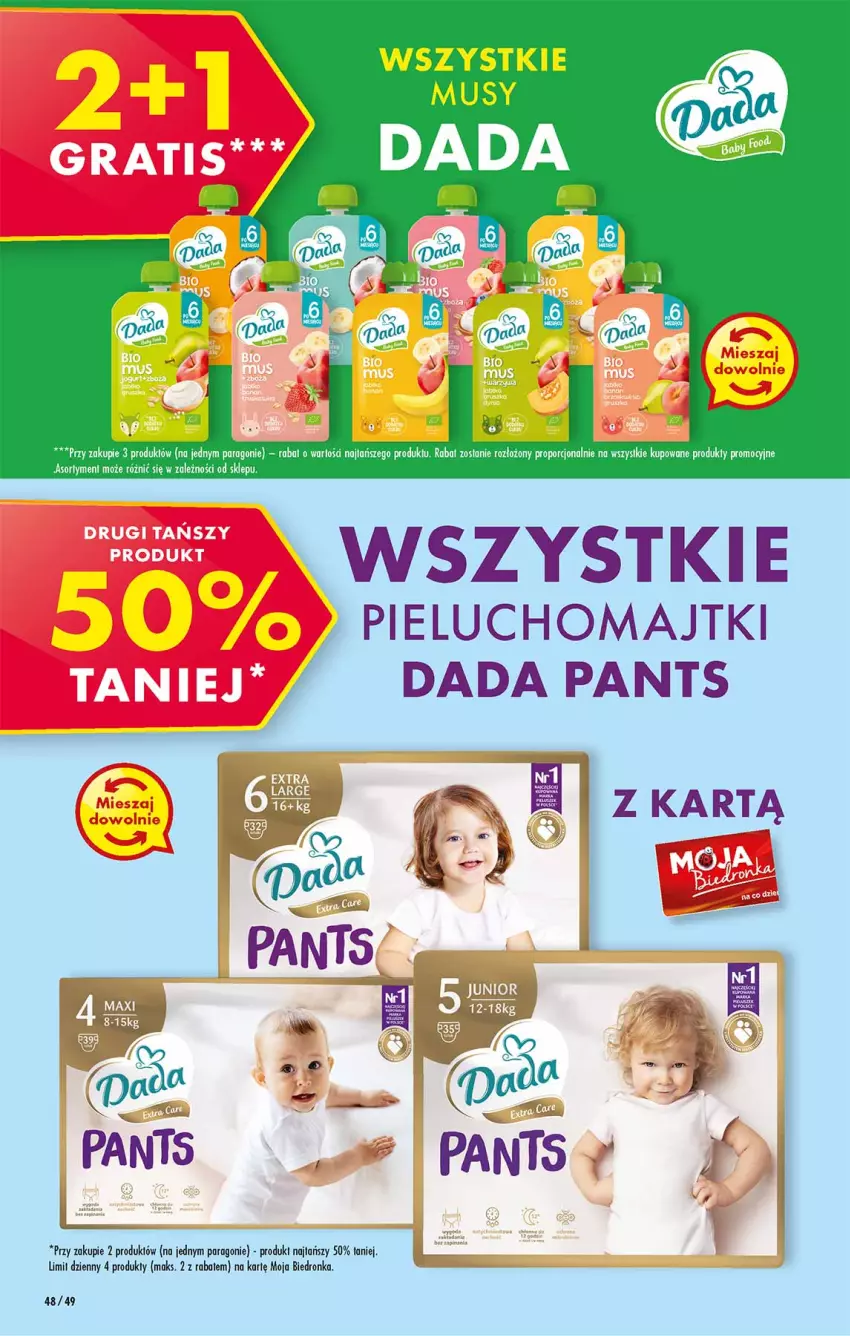 Gazetka promocyjna Biedronka - W tym tygodniu P - ważna 04.04 do 10.04.2022 - strona 48 - produkty: Dada, Majtki, Pieluchomajtki, Por