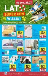 Gazetka promocyjna Aldi - Lato SUPER CEN - Gazetka - ważna od 31.08 do 31.08.2024 - strona 2 - produkty: Ręcznik kąpielowy, Sok, Gin, Telefon, Pościel, Wełna, Ręcznik, Dzieci, Poduszka