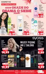 Gazetka promocyjna Kaufland - OFERTA TYGODNIA - Gazetka - ważna od 16.02 do 16.02.2022 - strona 30 - produkty: Piec, Dezodorant, Balsam do ciała, Dove, Mleczko, Tonik, Tonik do twarzy, Szampon, Syoss, Lakier do włosów, Odżywka, Suchy szampon, Got2b, Oleo, Pokrywa, Nivea, Lakier