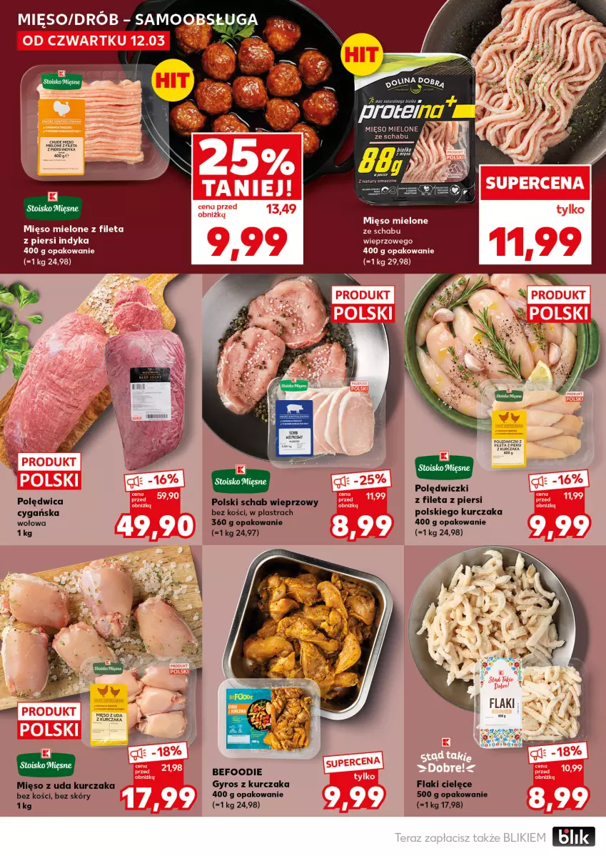 Gazetka promocyjna Kaufland - Mocny Start - ważna 16.03 do 18.03.2026 - strona 20 - produkty: Fa, Flaki, Gyros, Kurczak, LG, Mięso, Mięso mielone, Mięso z uda kurczaka, Polędwica, Schab wieprzowy