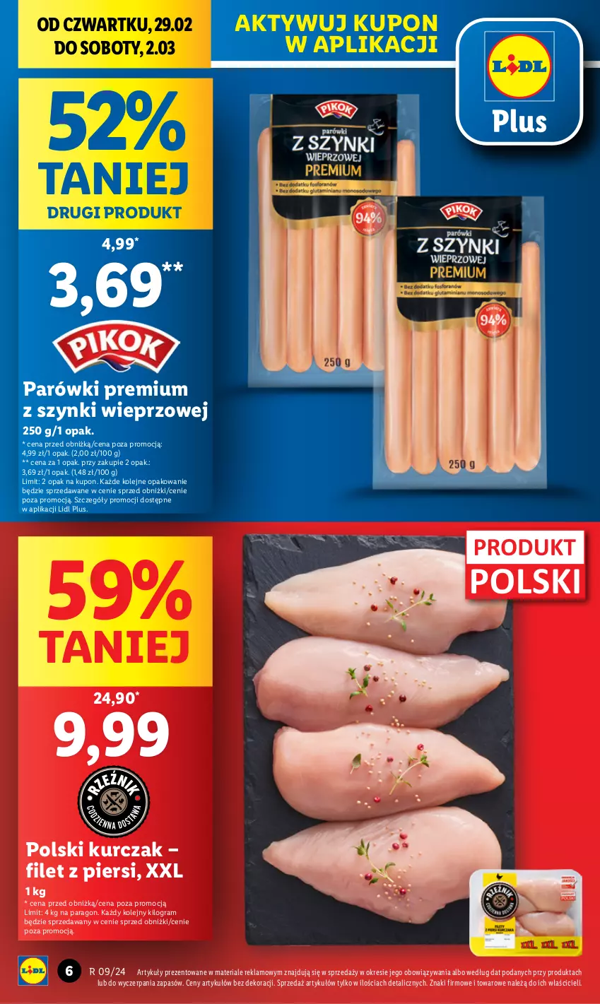 Gazetka promocyjna Lidl - GAZETKA - ważna 29.02 do 02.03.2024 - strona 8 - produkty: Gra, Kurczak, Olej, Parówki