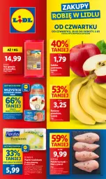 Gazetka promocyjna Lidl - GAZETKA - Gazetka - ważna od 02.03 do 02.03.2024 - strona 1 - produkty: Kurczak, Banany, Ser, Papier, Kawa, Papier toaletowy, Pilos, Gouda, Flora, Jabłka