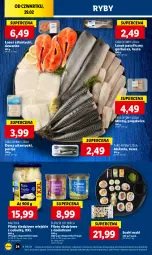 Gazetka promocyjna Lidl - GAZETKA - Gazetka - ważna od 02.03 do 02.03.2024 - strona 28 - produkty: Polędwica, Ser, Por, Tusz, Sushi, Mintaj, Dorsz