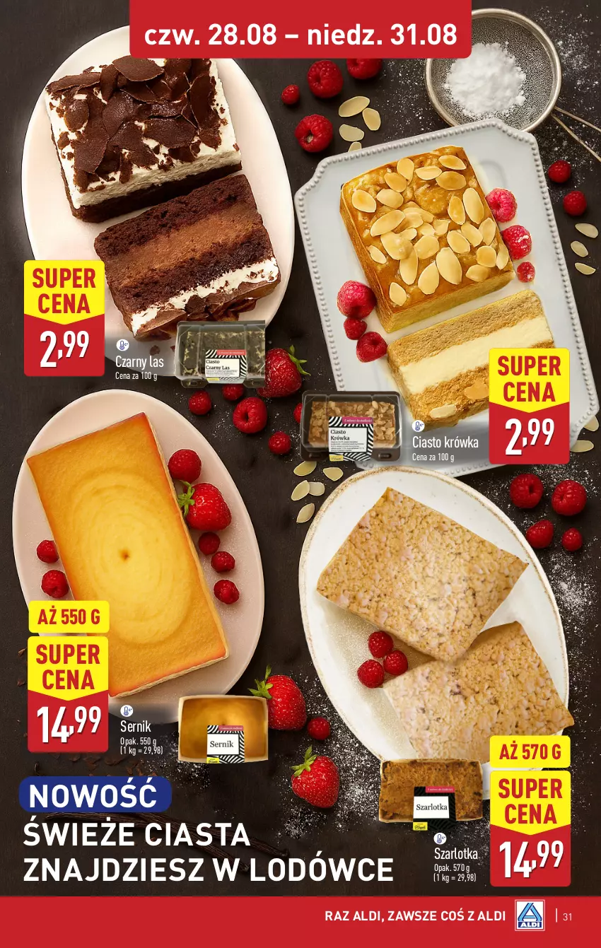 Gazetka promocyjna Aldi - Pełna oferta - ważna 25.08 do 31.08.2025 - strona 31 - produkty: Ser, Szarlotka