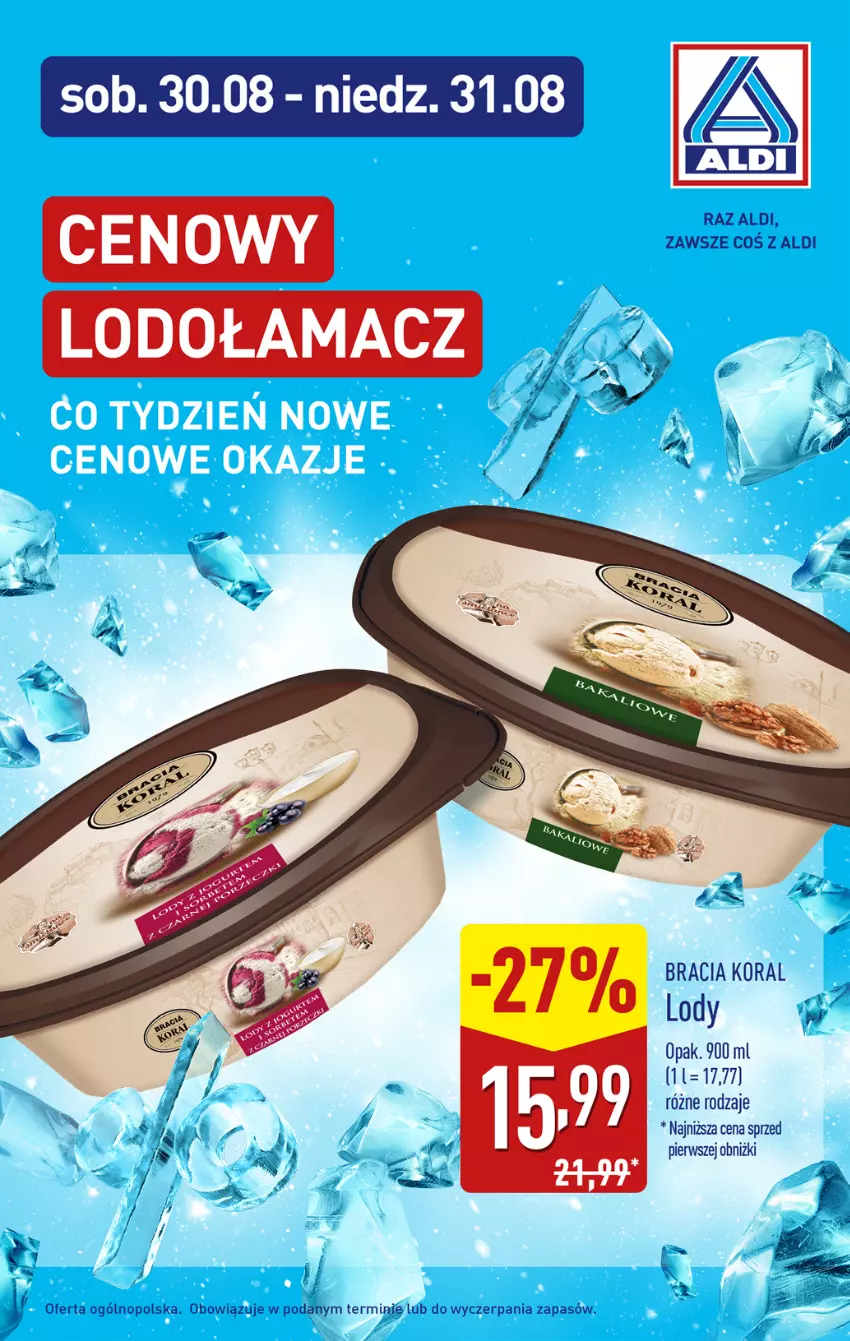 Gazetka promocyjna Aldi - Pełna oferta - ważna 25.08 do 31.08.2025 - strona 38 - produkty: Lody