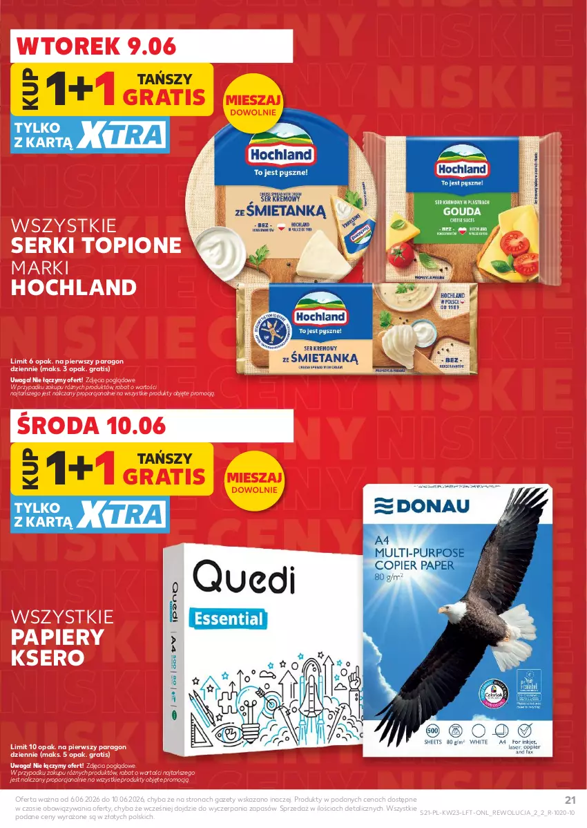 Gazetka promocyjna Kaufland - Gazetka tygodnia - ważna 03.06 do 10.06.2026 - strona 21 - produkty: Gra, Hochland, Papier, Por, Ser, Top, Waga