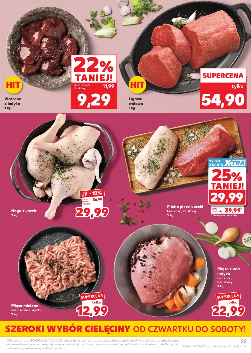 Gazetka promocyjna Kaufland - Gazetka tygodnia - ważna 03.06 do 10.06.2026 - strona 33 - produkty: Filet z piersi kaczki, Mięso, Mięso mielone, Noga z kaczki