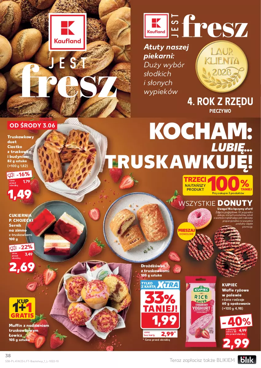 Gazetka promocyjna Kaufland - Gazetka tygodnia - ważna 03.06 do 10.06.2026 - strona 38 - produkty: Cukier, Donut, Gra, Koc, Kupiec, Nuty, Piec, Pieczywo, Por, Ryż, Ser, Tera, Wafle, Waga