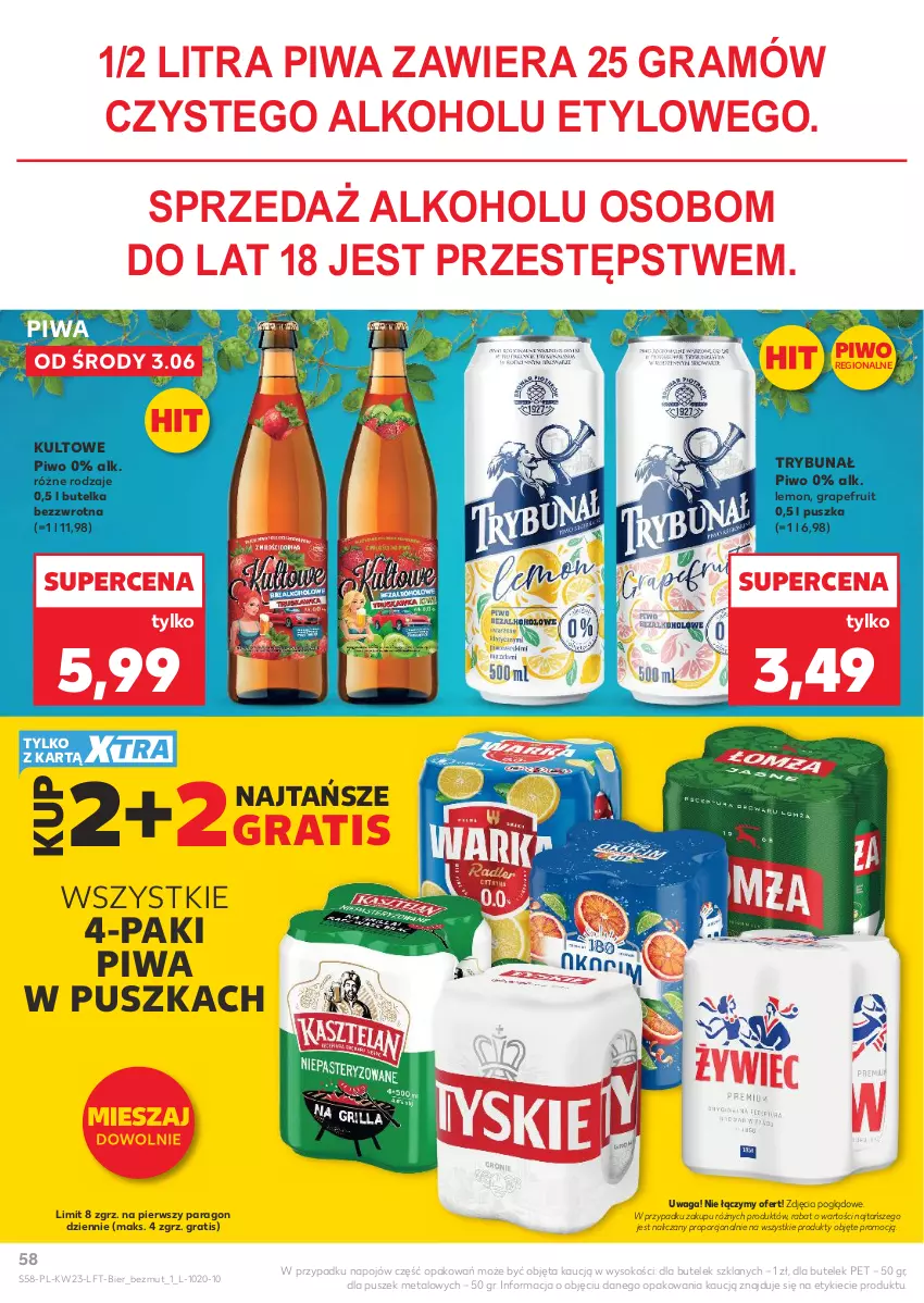 Gazetka promocyjna Kaufland - Gazetka tygodnia - ważna 03.06 do 10.06.2026 - strona 58 - produkty: Gra, Piwa, Piwo, Por, Sok, Waga