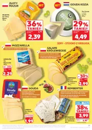 Gazetka promocyjna Kaufland - Gazetka tygodnia - Gazetka - ważna od 10.06 do 10.06.2026 - strona 37 - produkty: Mozzarella, Sos, Sok, Ser, Salami, Złoty Mazur, Sokołów, Ser pleśniowy, Gouda