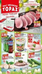 Gazetka promocyjna Topaz - Gazetka - Gazetka - ważna od 20.04 do 20.04.2022 - strona 1 - produkty: Piec, Kurczak, Sok, Ser, Por, Twaróg, Ogórek, Schab wieprzowy, Pieczarka, Kiełbasa biała, Waga, Kiełbasa