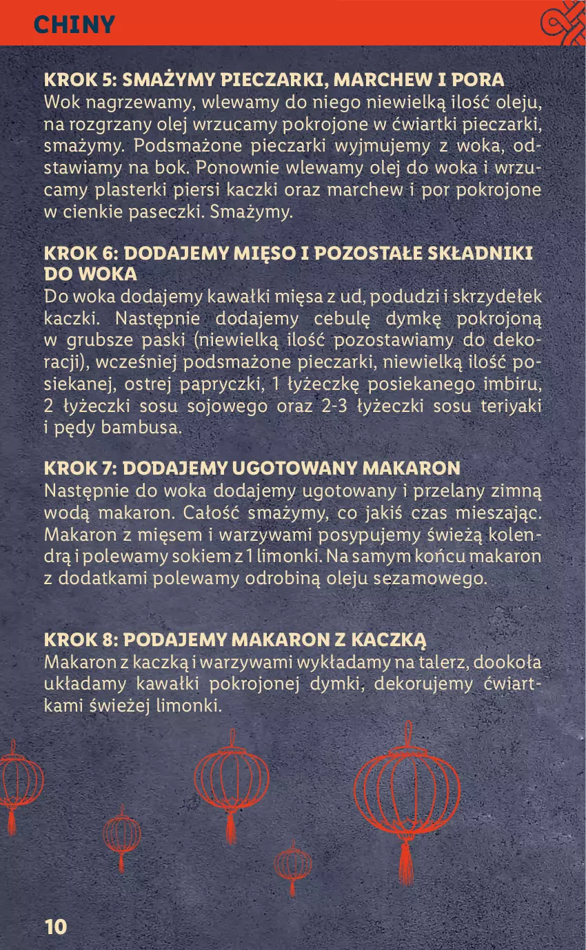 Gazetka promocyjna Lidl - KATALOG VITASIA - ważna 22.01 do 29.01.2022 - strona 10 - produkty: Imbir, Kawa, Makaron, Mięso, Olej, Pędy bambusa, Piec, Plasterki, Por, Sezam, Sok, Sos, Talerz, Warzywa